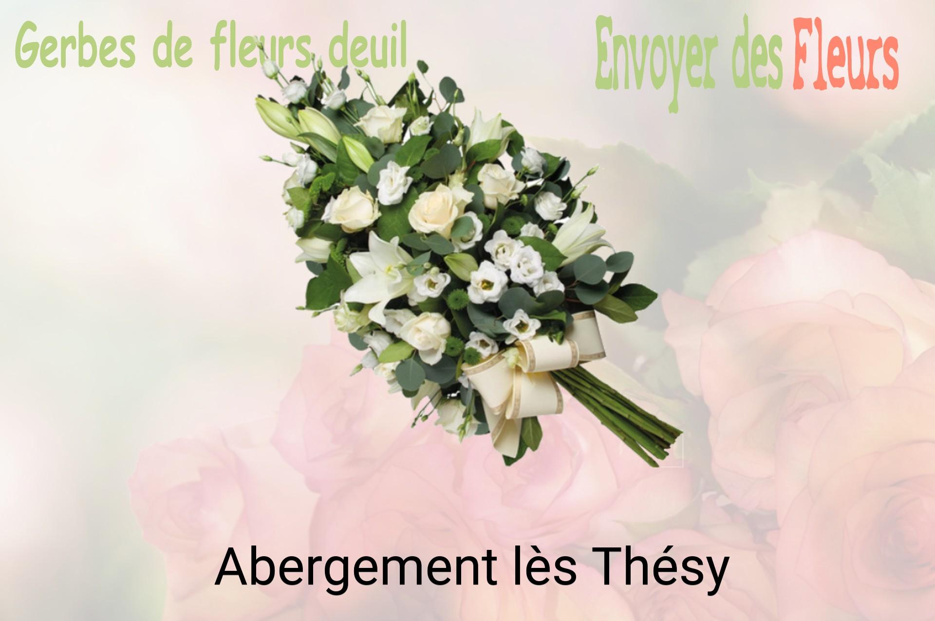 Gerbe de fleurs de deuil livrée à Abergement-lès-Thésy